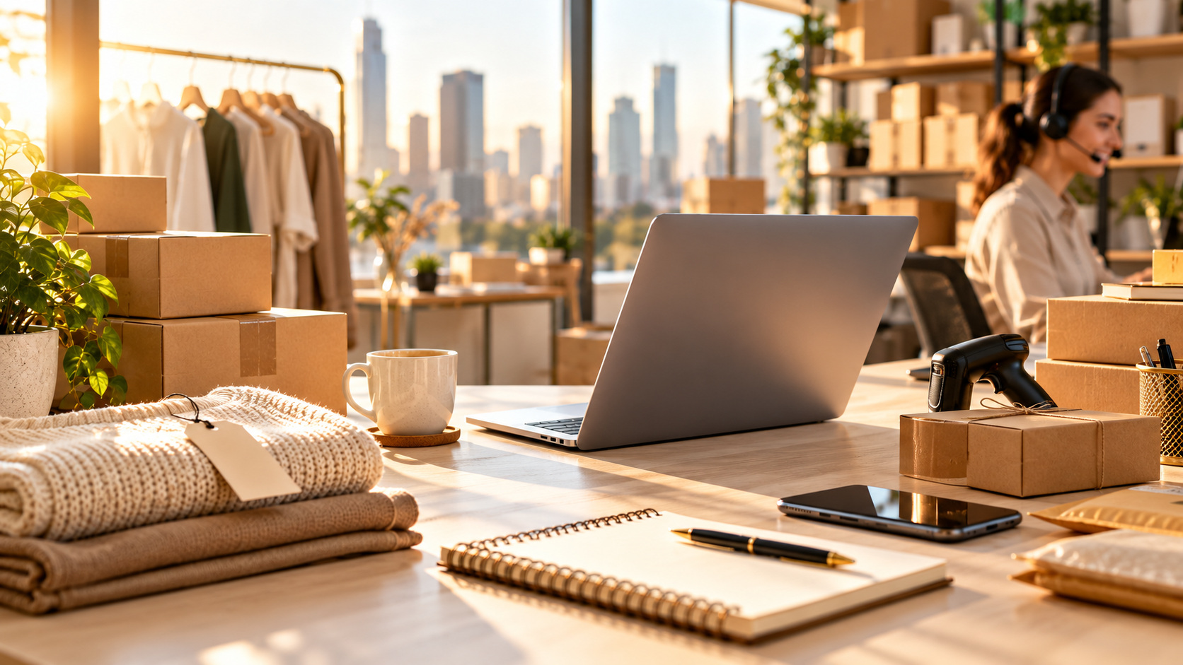 Ecommerce business industry concept